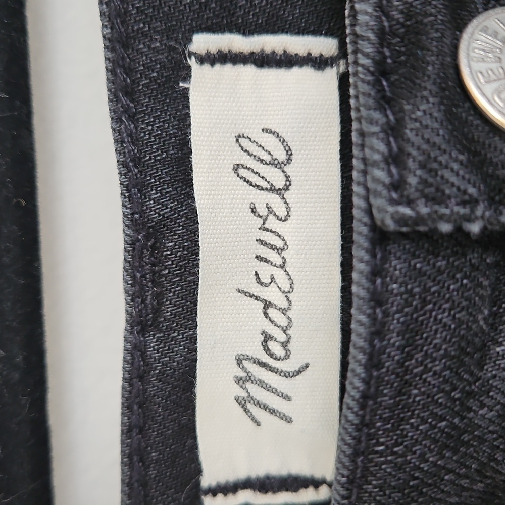 MADEWELL Slim Wide Leg Crop Women's Black Jeans 29 - Picture 4 of 11